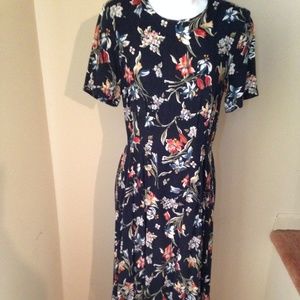 Dark dress with flowers